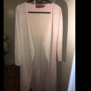 Thin cardigan style trench coat